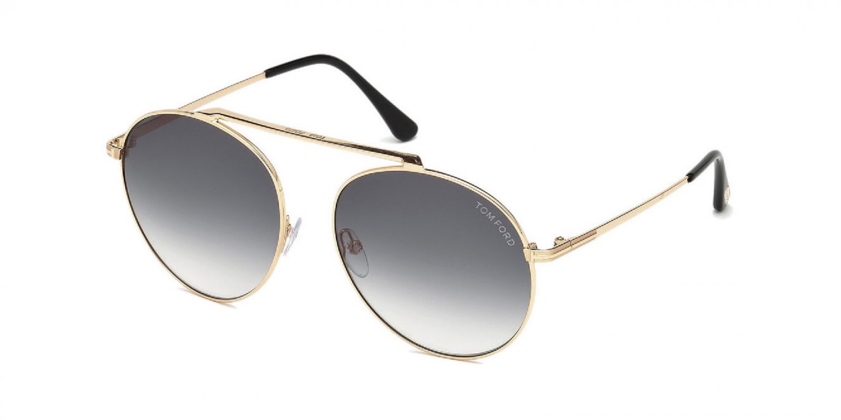 TomFord FT0571 28B 58عینک آفتابی زنانه تام فورد گرد