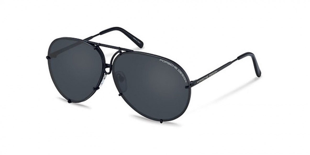 Porsche Design P8478 D 60 عینک آفتابی پورشه دیزاین 8478 خلبانی 60 میلی متری عدسی دودی و فریم ستیتانیوم مشکی| عینک نور