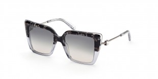 Swarovski Sunglass SK0328 56B عینک آفتابی سواروسکی 0328 مربعی 53 میلی متری عدسی دودی و فریم نایلونی هاوانا| عینک نور