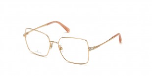 Swarovski SK5352 028 55 عینک طبی سواروسکی 5352 پروانه ای 55 میلی متری و فریم فلزی رزگلد| عینک نور