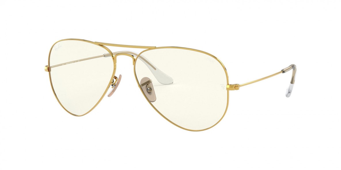 Ray Ban RB3025 001/5F 58 عینک آفتابی ریبن 3025 خلبانی 58 میلی متری عدسی دودی و فریم فلزی طلایی| عینک نور