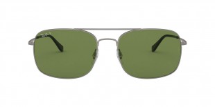 Ray Ban RB3611 029/O9 60 عینک آفتابی ریبن 3611 مربعی 60 میلی متری عدسی سبز و فریم فلزی نوک مدادی| عینک نور