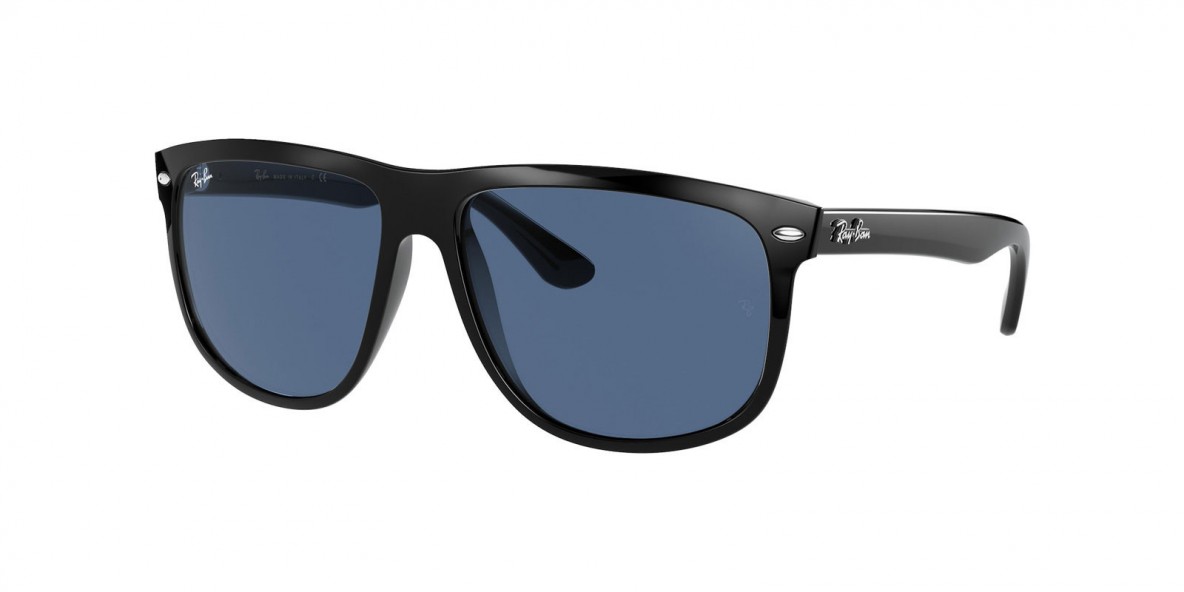 Ray Ban RB4147 601/80 60 عینک آفتابی ریبن 4147 مستطیلی 60 میلی متری عدسی آبی و فریم نایلونی مشکی| عینک نور