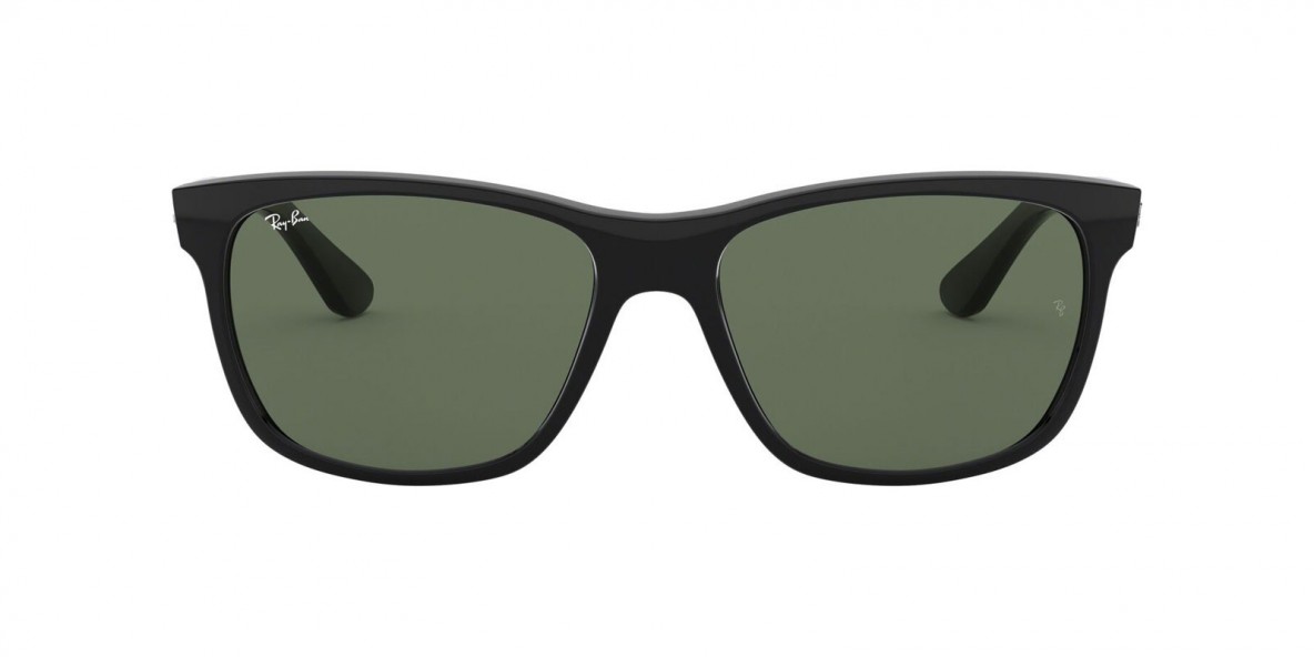 Ray Ban RB4181 601 57 عینک آفتابی ریبن 4181 مربعی 57 میلی متری عدسی سبز و فریم نایلونی مشکی| عینک نور