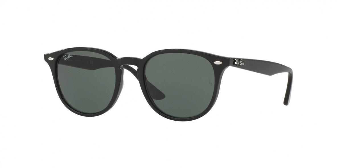 Ray Ban RB4259S 601/71 51 عینک آفتابی ریبن 4259 گرد 51 میلی متری عدسی سبز و فریم نایلونی مشکی| عینک نور