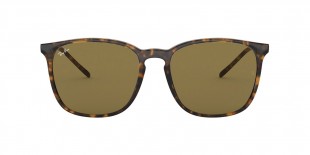 Ray Ban RB4387 710/73 56 عینک آفتابی ریبن 4387 مربعی 56 میلی متری عدسی قهوه ای و فریم نایلونی هاوانا| عینک نور