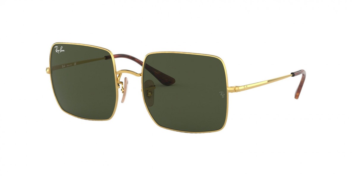 Ray Ban RB1971 914731 54 عینک آفتابی ریبن 1971 مربعی 54 میلی متری عدسی سبز و فریم فلزی طلایی| عینک نور