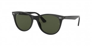 Ray Ban RB2185 901/31 55 عینک آفتابی ریبن 2185 مربعی 55 میلی متری عدسی سبز و فریم نایلونی مشکی| عینک نور