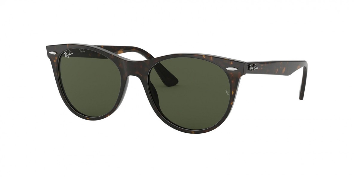 Ray Ban RB2185 902/31 55 عینک آفتابی ریبن 2185 مربعی 55 میلی متری عدسی سبز و فریم نایلونی هاوانا| عینک نور