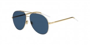 Dior Sunglass ASTRAL B4E/KU 59 عینک آفتابی دیور 4 خلبانی 59 میلی متری عدسی آبی و فریم آسترال طلایی سفید| عینک نور