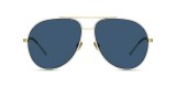 Dior Sunglass ASTRAL B4E/KU 59 عینک آفتابی دیور 4 خلبانی 59 میلی متری عدسی آبی و فریم آسترال طلایی سفید| عینک نور
