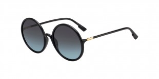 Dior Sunglass SOSTELLAIRE3 807/1I 59 عینک آفتابی دیور 3 گرد 59 میلی متری عدسی دودی و فریم سو استیله مشکی| عینک نور