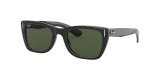 RayBan Sunglass RB2248 901/31 52 عینک آفتابی ریبن 2248 مربعی 52 میلی متری عدسی سبز و فریم کربین مشکی| عینک نور