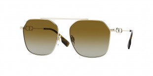 Burberry Sunglass BE3124 1109T5 57 عینک آفتابی بربری 3124 مربعی 57 میلی متری عدسی قهوه ای و فریم اما طلایی| عینک نور