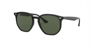 Ray Ban RB4306 601/71 54 عینک آفتابی ریبن 4306 گرد 54 میلی متری عدسی سبز و فریم نایلونی مشکی| عینک نور