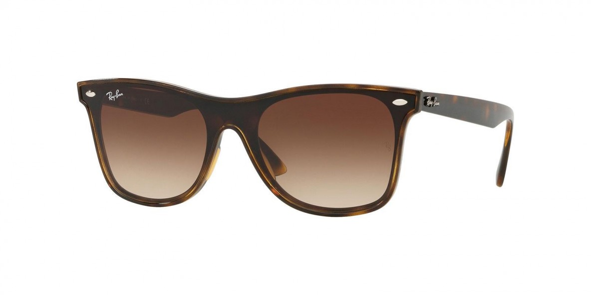 Ray Ban RB4440N 710/13 41 عینک آفتابی ریبن 4440 مربعی 41 میلی متری عدسی قهوه ی و فریم بلیز ویفرر هاوانا| عینک نور