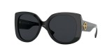 Versace VE4387 GB1/87 56 عینک آفتابی ورساچه 4387 مربعی 56 میلی متری عدسی دودی و فریم نایلونی مشکی| عینک نور