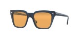 Vouge VO5380S 2760/7 50 عینک آفتابی وگ 5380 مربعی 50 میلی متری عدسی نارنجی و فریم نایلونی آبی تیره| عینک نور