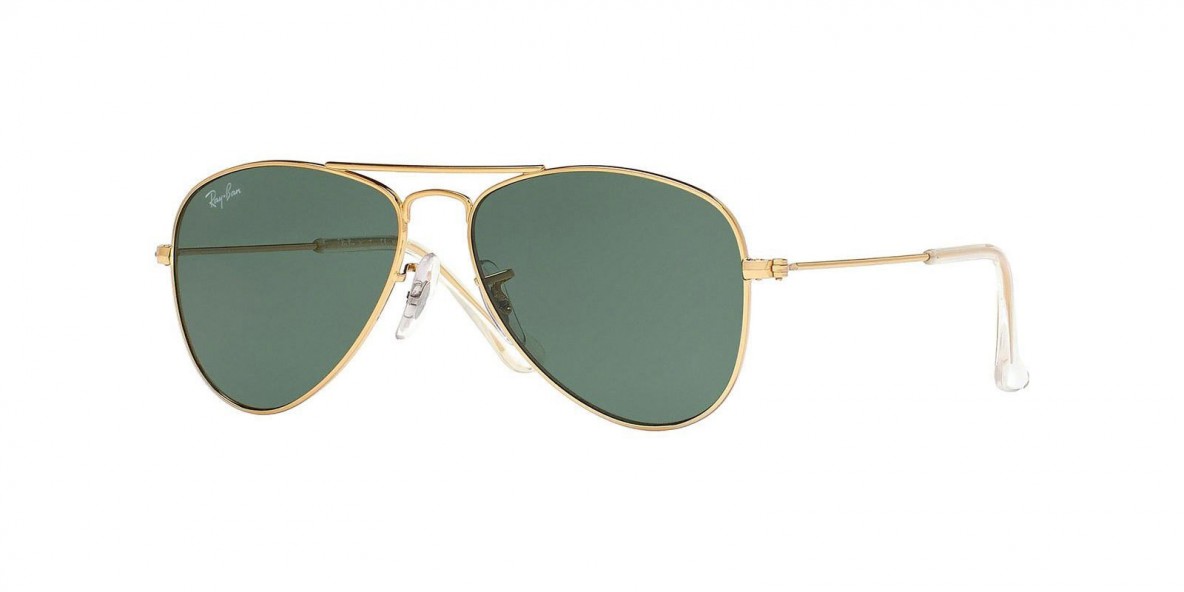 Ray Ban RJ9506S 223/71 50 عینک آفتابی ریبن 9506 خلبانی 50 میلی متری عدسی سبز و فریم آریستا طلایی| عینک نور