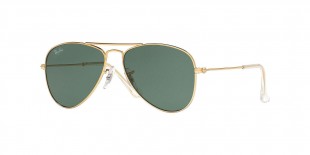 Ray Ban RJ9506S 223/71 50 عینک آفتابی ریبن 9506 خلبانی 50 میلی متری عدسی سبز و فریم آریستا طلایی| عینک نور