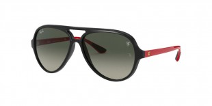 Ray Ban RB4125M F64471 57 عینک آفتابی ریبن 4125 خلبانی 57 میلی متری عدسی دودی و فریم نایلونی مشکی| عینک نور