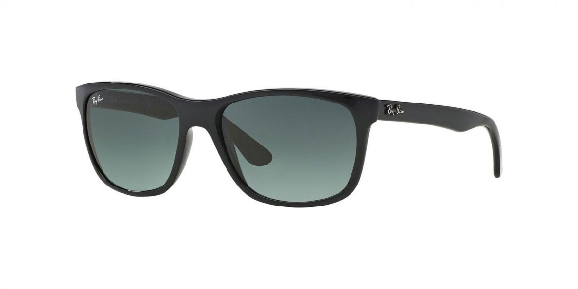 Ray Ban RB4181 601/71 57 عینک آفتابی ریبن 4181 مربعی 57 میلی متری عدسی دودی و فریم نایلونی مشکی| عینک نور