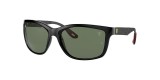 Ray Ban RB8356M F63271 61 عینک آفتابی ریبن 8356 مستطیلی 61 میلی متری عدسی سبز و فریم نایلونی مشکی| عینک نور