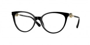 Versace VE3298B GB1 55 عینک طبی ورساچه 3298 پنتوس 55 میلی متری و فریم نایلونی مشکی| عینک نور