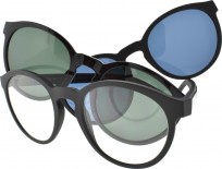 Emporio Armani EA4152 58011W 52 عینک آفتابی امپریوآرمانی 4152 گرد 52 میلی متری عدسی سبز-آبی و فریم نایلونی مشکی| عینک نور