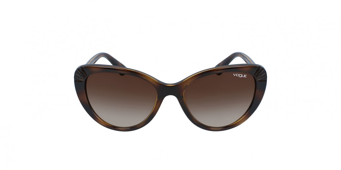 Vogue VO5050S W65613 54 عینک آفتابی وگ 5050 پروانه ای 54 میلی متری عدسی قهوه ای و فریم کائوچو هاوانا| عینک نور