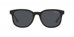 Vogue VJ2011 W44/87 46 عینک آفتابی وگ 2011 مربعی 46 میلی متری عدسی دودی و فریم نایلونی مشکی| عینک نور
