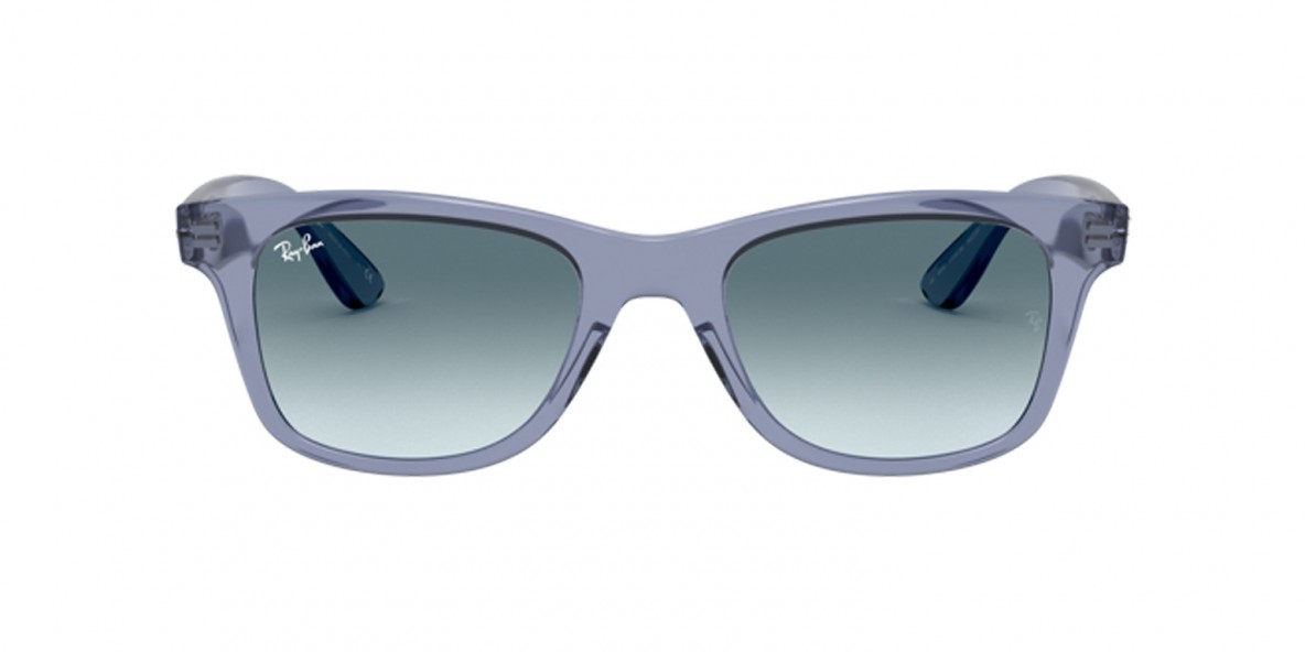 RayBan RB4640 64963M 50 عینک آفتابی ریبن 4640 مربعی 50 میلی متری عدسی دودی آبی و فریم نایلونی آبی| عینک نور