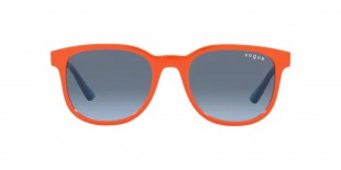 Vogue VJ2011 27788F 46 عینک آفتابی وگ 2011 مربعی 46 میلی متری عدسی دودی آبی و فریم نایلونی نارنجی| عینک نور