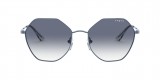 Vogue VO4180S 51277B 54 عینک آفتابی وگ 4180 چندضلعی 54 میلی متری عدسی آبی و فریم فلزی آبی| عینک نور