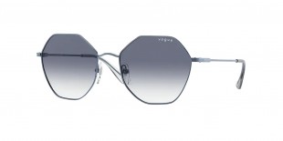 Vogue VO4180S 51277B 54 عینک آفتابی وگ 4180 چندضلعی 54 میلی متری عدسی آبی و فریم فلزی آبی| عینک نور