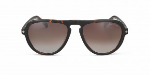 Tonino Lamborghini TL761 03 عینک آفتابی لامبورگینی 03 761 خلبانی 56 میلی متری عدسی قهوه ای دودی و فریم کائوچو هاوانا| عینک نور