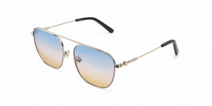 Tonino Lamborghini Sunglass TL753 07 عینک آفتابی لامبورگینی 753 مربعی 54 میلی متری عدسی آبی زرد و فریم فلزی طلایی| عینک نور