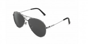 Tonino Lamborghini Sunglass TL752 01 عینک آفتابی لامبورگینی 752 خلبانی 752 میلی متری عدسی دودی و فریم فلزی نقره ای| عینک نور