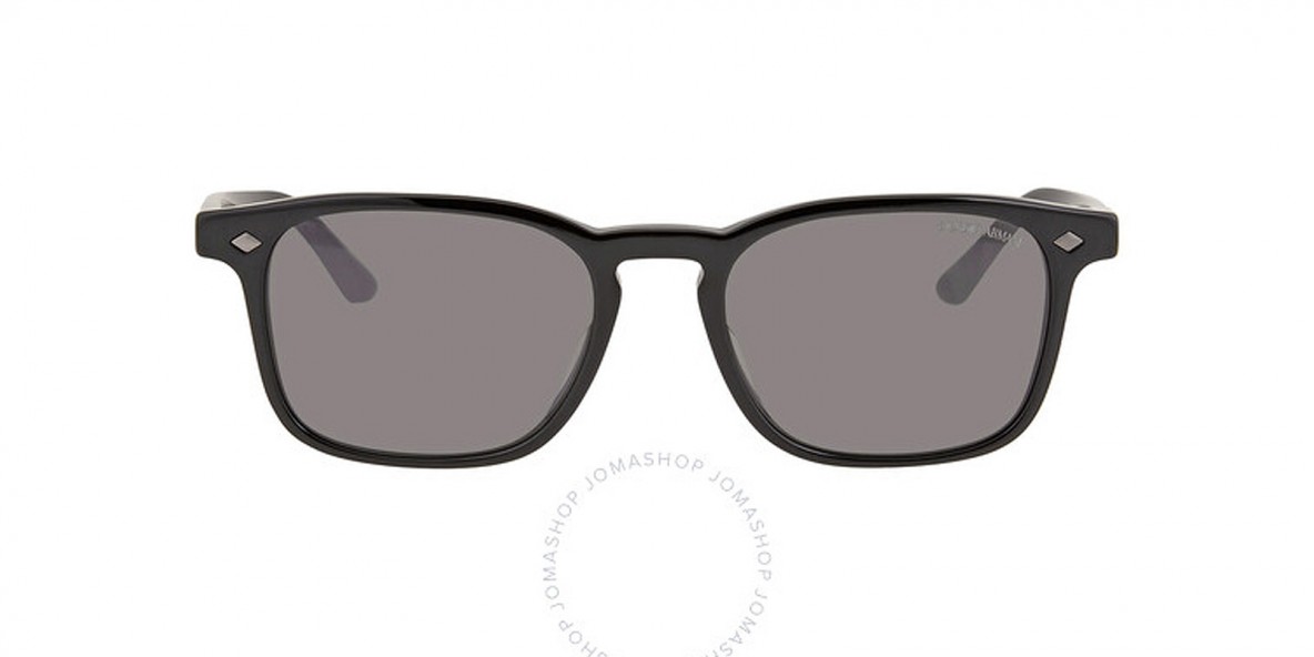 Giorgio_Armani OAR8103F 5017R5 53 عینک آفتابی جورجیوآرمانی 8103 مستطیلی عدسی دودی و فریم نایلونی مشکی| عینک نور