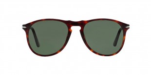 Persol PO9649S 24/31 55 عینک آفتابی پرسول 9649 خلبانی 55 میلی متری عدسی سبز و فریم کائوچویی هاوانا قهوه ای| عینک نور