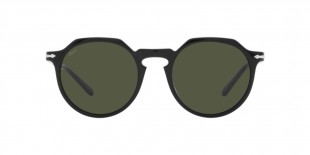 Persol Sunglass PO3281S 95/31 52 عینک آفتابی پرسول 3281 پنتوس 52 میلی متری عدسی سبز و فریم نایلونی مشکی| عینک نور