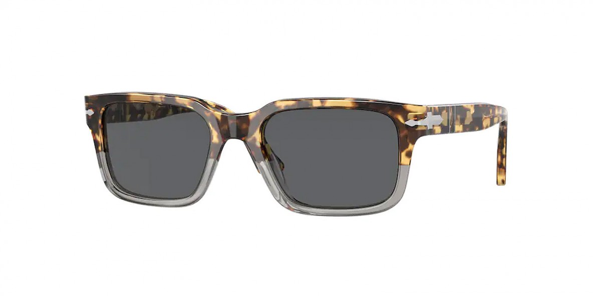 Persol PO3272S 1130B1 53 عینک آفتابی پرسول 3272 مستطیلی 53 میلی متری عدسی دودی و فریم نایلونی هاوانا| عینک نور