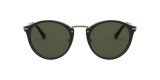 Persol Sunglass PO3248S 95/31 49 عینک آفتابی پرسول 3248 گرد 49 میلی متری عدسی سبز و فریم نایلونی مشکی| عینک نور