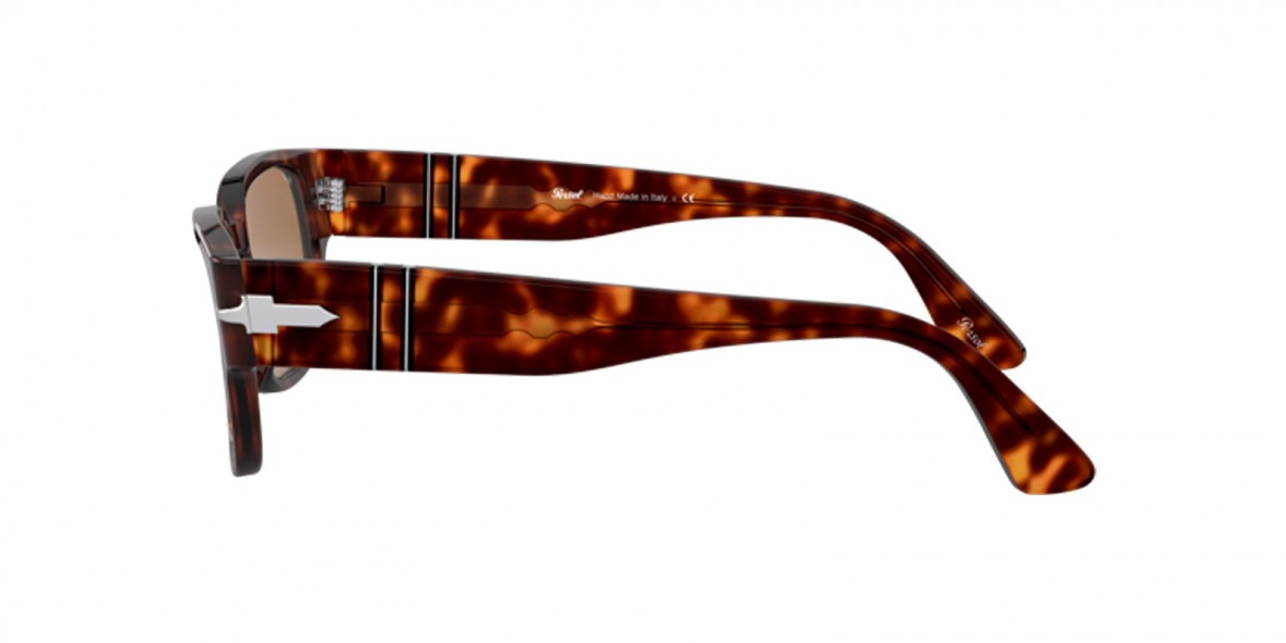 Persol PO3245S 24/33 52 عینک آفتابی پرسول 3245 مربعی 52 میلی متری عدسی قهوه ای و فریم نایلونی هاوانا| عینک نور