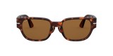 Persol PO3245S 24/33 52 عینک آفتابی پرسول 3245 مربعی 52 میلی متری عدسی قهوه ای و فریم نایلونی هاوانا| عینک نور