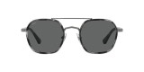 Persol PO2480S 1099B1 50 عینک آفتابی پرسول 2480 مربعی 50 میلی متری عدسی دودی و فریم فلزی نقره ای| عینک نور