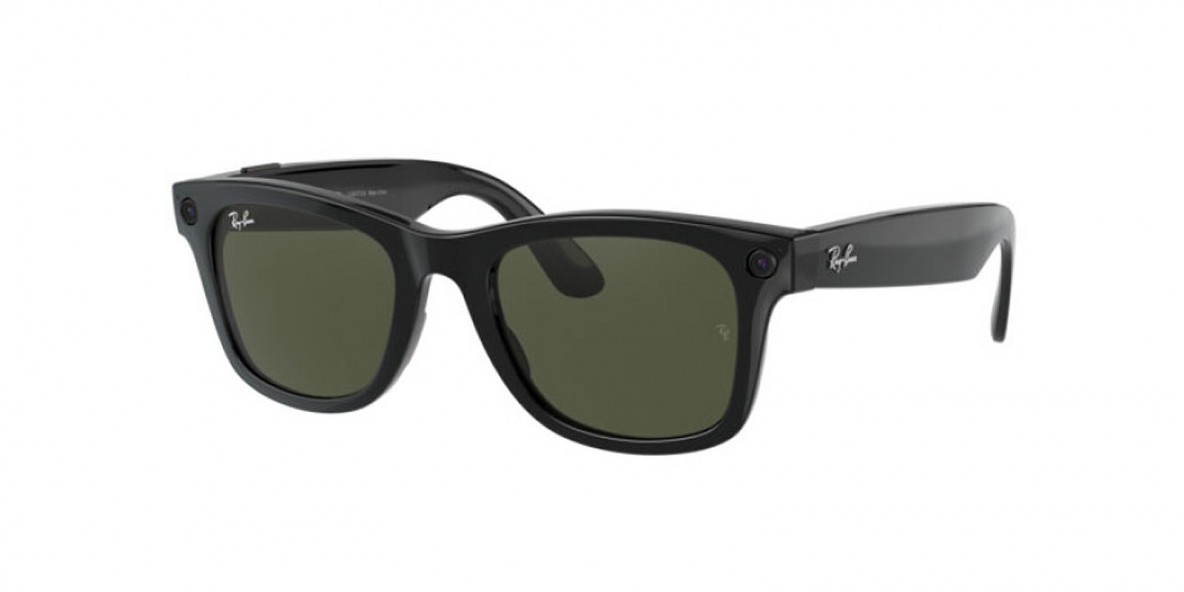 RayBan RW4004 601S78 53 عینک آفتابی ریبن 4004 ویفرر 53 میلی متری عدسی سبز و فریم فیس بوک مشکی| عینک نور