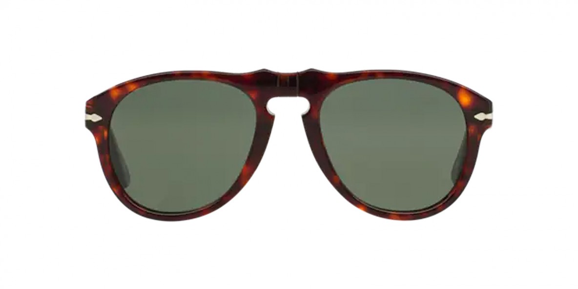 Persol Sunglass PO0649 24/31 54 عینک آفتابی پرسول 0649 خلبانی 54 میلی متری عدسی سبز و فریم نایلونی هاوانا| عینک نور