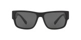 Versace VE4369 GB1/87 58 عینک آفتابی ورساچه 4369 مستطیلی 58 میلی متری عدسی دودی و فریم نایلونی مشکی| عینک نور