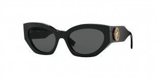 Versace VE4376B GB1/87 54 عینک آفتابی ورساچه 4376 گربه ای 54 میلی متری عدسی دودی و فریم نایلونی مشکی| عینک نور
